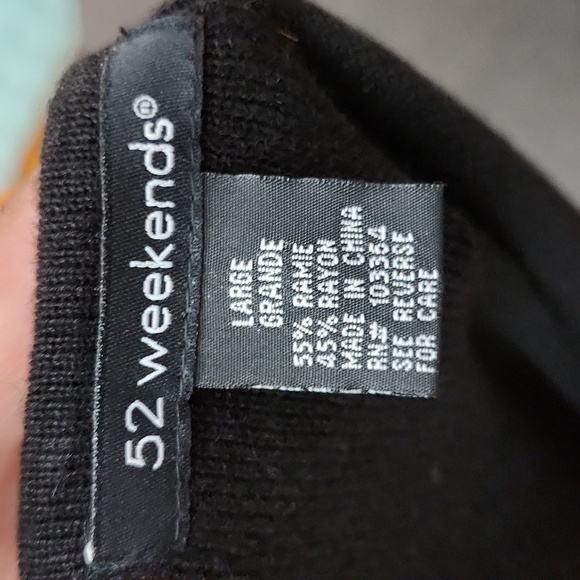 Black Y2K Sequined Scoop Neck Sleeveless Tank Top SzL - Picture 4 of 7